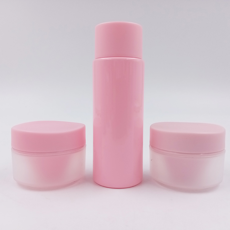 pink matte 10g cream jar set