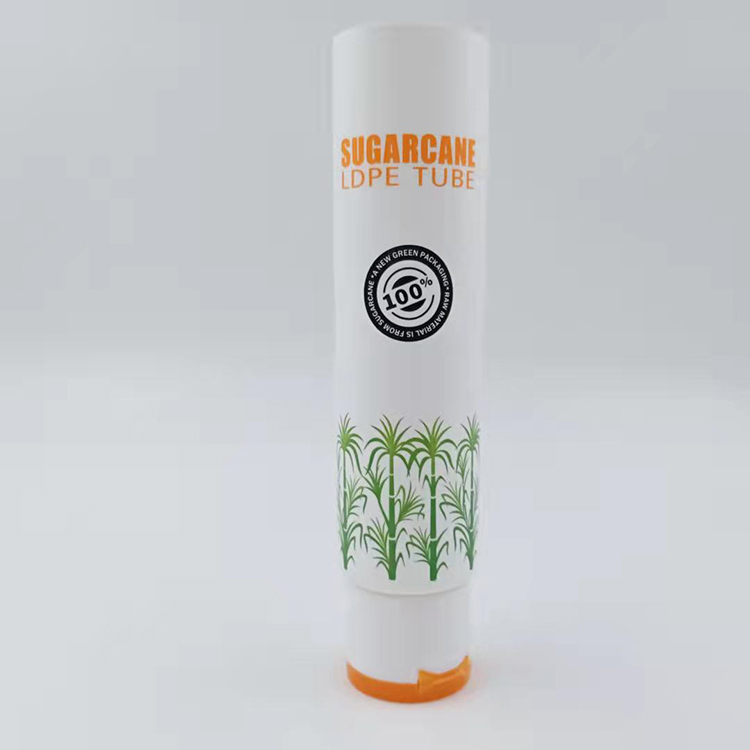 Embalaje ecológico sostenible ——— Tubo cosmético de caña de azúcar